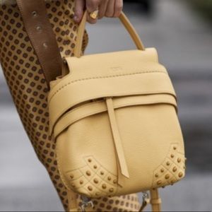 Tod’s Wave mini backpack in yellow